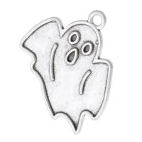 Zinc Alloy Pendants Ghost antique silver color plated Unisex silver color nickel lead & cadmium free Approx 2mm Sold By KG