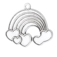 Sinc Alloy Pendants, Cloud, dath airgid antique plátáilte, unisex, airgid, nicil, luaidhe & caidmiam saor in aisce, 30x25x1.50mm, Poll:Thart 2mm, Díolta De réir KG