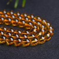 Grânulos de citrino naturais, Cristal amarelo, polido, tamanho diferente para a escolha, vendido para Aprox 15.75 inchaltura Strand