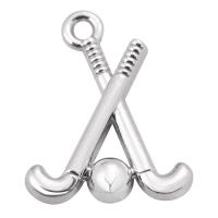 Zinklegering Hangers, Zinc Alloy, silver plated, DIY & uniseks, lood en nikkelvrij, 15x20mm, Verkocht door PC