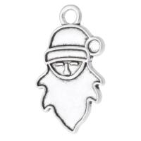 Zinc Alloy Christmas Pendants Santa Claus antique silver color plated Unisex silver color nickel lead & cadmium free Approx 2mm Sold By KG