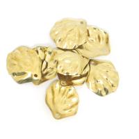 Colgantes de la joyería de cobre amarillo, metal, Nácar, chapado en color dorado, unisexo, dorado, libre de níquel, plomo & cadmio, 16.90x19.60mm, aproximado 100PCs/Bolsa, Vendido por Bolsa