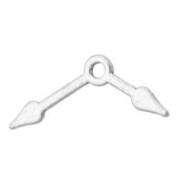 Zinklegering Hangers, Zinc Alloy, antiek zilver plated, uniseks, zilver, nikkel, lood en cadmium vrij, 15x25x1.50mm, Gat:Ca 2mm, Verkocht door KG