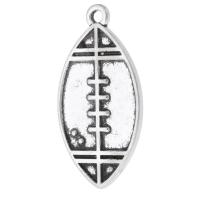 Sinc Alloy Pendants, dath airgid antique plátáilte, unisex, airgid, nicil, luaidhe & caidmiam saor in aisce, 15x30x1.50mm, Poll:Thart 2mm, Díolta De réir KG