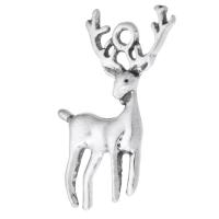 Zink Alloy Animal Hängen, Deer, antik silver pläterad, Unisex, silver, nickel, bly och kadmium gratis, 18x28x4mm, Hål:Ca 2mm, Säljs av KG