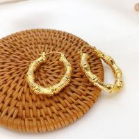 Brass Hoop Earring 18K gold plated fashion jewelry & for woman nickel lead & cadmium free Sold By Pair