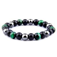 Gemstone Bracelet Round & Unisex 8mm Length 6.6-8.2 Inch Sold By PC