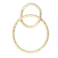 Gold-teli Összekapcsolása Ring, 14 Ezer aranytöltött, 23mm,10*10*1mm,15*15*1mm, Által értékesített PC