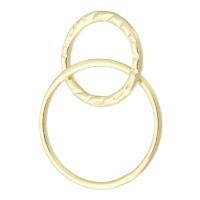 Guld-fyldt Sammenkædning Ring, 14.000 guldfyldte, 23mm,11*11*1mm,15*15*1mm, Solgt af PC