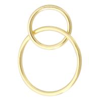 Guld-fyldt Sammenkædning Ring, 14.000 guldfyldte, 21mm,9*9*1mm,14*14*1mm, Solgt af PC