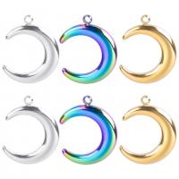 Stainless Steel Pendants 304 Stainless Steel Moon Vacuum Ion Plating vintage & Unisex Sold By PC