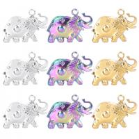 Acciaio inossidabile Animal Ciondoli, 304 acciaio inox, Elefante, Vintage & unisex, nessuno, 16x12mm, Venduto da PC