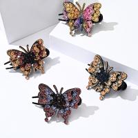 Haar Claw Clips, Plastic, Vlinder, handgemaakt, voor vrouw & met strass, meer kleuren voor de keuze, 25x95mm, Verkocht door PC