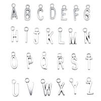 Zink-Aluminium-Anhänger, Zinklegierung, Alphabet-Buchstabe, plattiert, DIY & verschiedene Stile für Wahl, keine, frei von Nickel, Blei & Kadmium, 16mm, 26PCs/Tasche, verkauft von Tasche