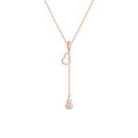 Collana in ottone di stesa Micro zircone cubico, with 2.16 inch extender chain, placcato, Micro spianare cubic zirconia & per la donna & cavo, nessuno, Lunghezza Appross. 15.43 pollice, Venduto da PC