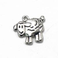 Zink Alloy Animal Hängen, Får, antik silver pläterad, Unisex, silver, nickel, bly och kadmium gratis, 18x16.50mm, Säljs av PC