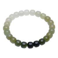 Hetian Jade bracelet, poli, unisexe, 9x10mm, Vendu par 7.6 pouce brin