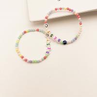 Evil Eye Jewelry Bracelet Acrylic with Resin Round fashion jewelry & for children Length 17 cm Sold By PC