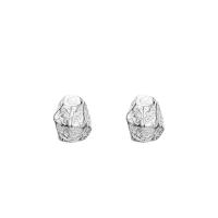 Sterling Silver Jewelry orecchino, 925 argento sterlina, placcato, per la donna, nessuno, 5.70x4.30mm, Venduto da coppia