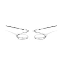 925 Sterling Silver Hook earring, plátáilte, do bhean, dathanna níos mó le haghaidh rogha, 35mm, Díolta De réir Péire