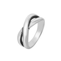 Bague en acier inoxydable, Acier inoxydable 304, normes différentes pour le choix & pour femme & creux, plus de couleurs à choisir, 7mm, Taille:6-10, Vendu par PC