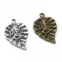 Zinc Alloy Leaf Vedhæng, forgyldt, Vintage & Unisex, flere farver til valg, nikkel, bly & cadmium fri, 17x25mm, Solgt af PC