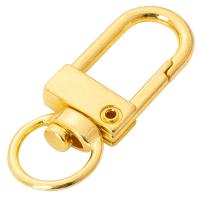 Zinc Alloy Key Lås, forgyldt, du kan DIY, flere farver til valg, 12x33mm, Solgt af PC