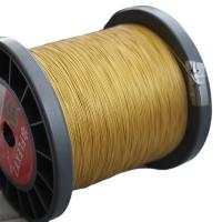 Tiger tail draad, Tiger Tail Wire, gold plated, verschillende lengte voor keuze & DIY, gouden, 0.40mm, Verkocht door spool