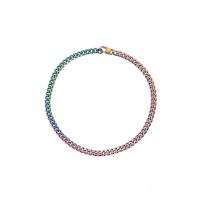 Rostfritt stål kedja halsband, 304 rostfritt stål, mode smycken & Unisex & olika storlek för val, flerfärgad, 8mm, Säljs av PC