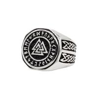 Bague en acier inoxydable, Acier inoxydable 304, normes différentes pour le choix & pour homme & noircir, couleur originale, Taille:7-12, Vendu par PC