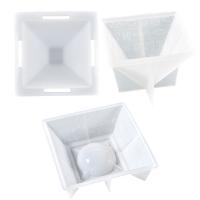 Conjunto de moldes epóxi DIY, silicone, três peças, branco, vendido por Defina