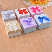 Κοσμήματα Gift Box, Χαρτί, Πλατεία, Ανθεκτικό & Dustproof, περισσότερα χρώματα για την επιλογή, 90x85x55mm, Sold Με PC