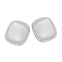 Ciúbach Zirconia Micrimhilseogra réiteodh Earring Prás, le Pearl Plaisteacha, jewelry faisin & micrea réiteach zirconia ciúbach & do bhean, nicil, luaidhe & caidmiam saor in aisce, 13mm, Díolta De réir Péire