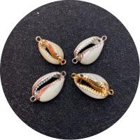 Bhlaosc nascóirí, Shell, le Prás, Shell, plátáilte, DIY, dathanna níos mó le haghaidh rogha, 13x25mm, Díolta De réir PC