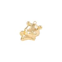 Brass Jewelry Pendants Tiger gold color plated Sold By PC