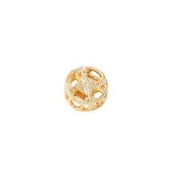 Messing Spacer Kralen, gold plated, hol, 3.50x8mm, Verkocht door PC