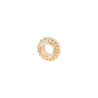 Messing Spacer Kralen, Donut, gold plated, DIY, 5x8.70mm, Verkocht door PC