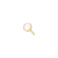 Messing hangers, gold plated, glazuur, 5x9mm, Verkocht door PC