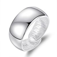 metal Anillo de dedo abierto, chapado en platina real, Ajustable & para hombre, 20mm, Vendido por UD