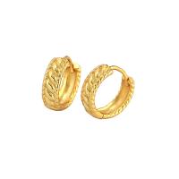 925 pendientes de aro de plata de ley, Plata de ley 925, chapado en color dorado, diferentes estilos para la opción & micro arcilla de zirconia cúbica, 12.80mm, Vendido por Par