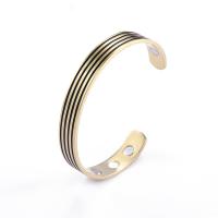 304 rozsdamentes acél Cuff Bangle, egynemű & különböző stílusokat a választás & megfeketedik, 60mm, 10mm, Által értékesített PC