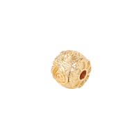 Messing Spacer Kralen, gold plated, 6.50x8mm, Verkocht door PC