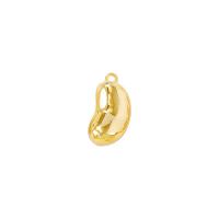 Messing hangers, Boon, gold plated, 11x6mm, Verkocht door PC