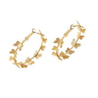 Zinc Alloy Drop Earrings fashion jewelry & for woman golden nickel lead & cadmium free Sold By Pair