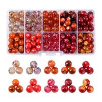 Fashion Glass Beads DIY multi-colored Sold By Box