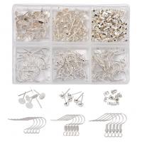 Jern Ørering Finde Set, du kan DIY, flere farver til valg, 98x65x14mm, Solgt af Box