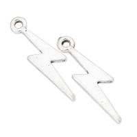 Zinklegering Hangers, Zinc Alloy, Lightning Symbol, antiek zilver plated, uniseks, zilver, nikkel, lood en cadmium vrij, 7x24x2mm, Gat:Ca 1mm, Verkocht door KG