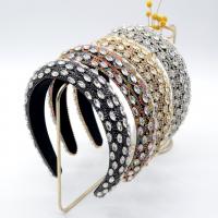 Hair Bands Velveteen with Sponge fashion jewelry & for woman & with rhinestone 30mm Sold By PC