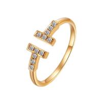 ottone Anelli Cuff, placcato, Regolabile & per la donna & con strass, nessuno, 19mm, Venduto da PC