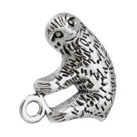 Zinklegering Animal Hangers, Zinc Alloy, antiek zilver plated, uniseks, zilver, nikkel, lood en cadmium vrij, 19x17x6mm, Gat:Ca 2mm, Verkocht door KG